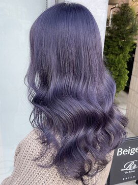 ベイジュ プラス アールサロン エビス(Beige+Rr salon EBISU) ブルーラベンダー/ラベンダーアッシュ/ケアブリーチ/髪質改善