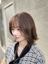 インデックスヘアーユー 錦糸町店(in'dex hair - U)&nbsp;韓国風ミディアムスタイル[錦糸町/錦糸町駅/錦糸町北口/前髪]