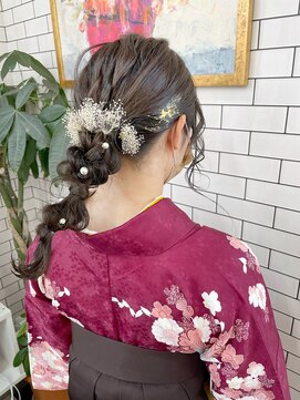 リール(THE RIRE.) ＊THE  RIRE. 袴ヘア×編みおろしアレンジ＊