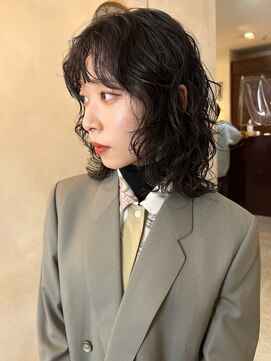 カフ(CAF) CAF松本【ウルフパーマ×ダークトーンカラー