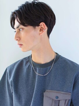 ヘアサロン ガリカ 表参道(hair salon Gallica) 【中村飛鳥】メンズ黒髪爽やかセンターパート/ニュアンスパーマ
