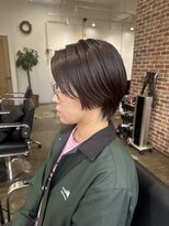 ヴィップルーム(viproom) マッシュショート/アッシュカラー/ツヤ髪スタイル/黒髪スタイル