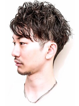 ビジネスフェードカット刈り上げスキンフェードバーバー30代40代