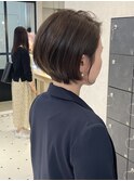 シンプルな丸みボブ