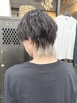 ギークス(GEEKS) 【GEEKS渋谷】マッシュウルフ/インナー/シルバーホワイト/中性的