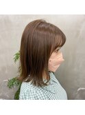 結べる長さのナチュラルな外ハネボブ◎蔵前