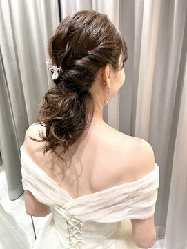 ブラウ ネイル パーティー(Blau Nail Party) ハーフアップポニー