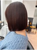 小顔ボブ×美髪[ぱつっとボブ/縮毛矯正/横浜韓国]