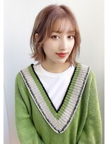 ハピネス 梅田茶屋町店(HAPPINESS)&nbsp;韓国ヘア　韓国ボブ　タッセルカット　ベージュカラー