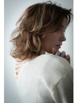 カバーヘア ブリス 志木南口駅前店(COVER HAIR bliss)&nbsp;デザインカラー外ハネカール外国人風ウルフv志木20代30代40代