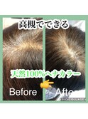 ヘナカラー　ヘナ　髪質改善　酸熱トリートメント　白髪染め　