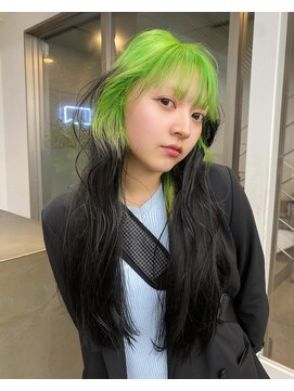 レコ(LECO) ネオングリーン×ブラックの2トーンデザイン