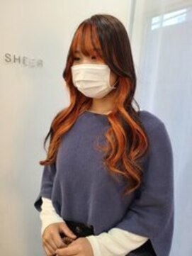 シアアルン 新小岩店(SHEER alun) インナーカラー/オレンジカラー/SHEERalun新小岩店