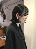 ボブ/黒髪ボブ/外はねボブ/切りっぱなしボブ