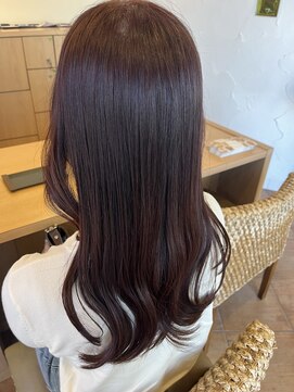 ヘアルーム フラット(HAIR ROOM flat) ワインレッドカラー