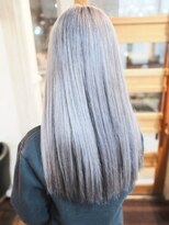 ルモア(RUMOR) プルエクステ/ハイトーン/ダブルカラー【シルバーグレージュ】