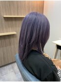 ハイレイヤー×ブリーチカラーラベンダー
