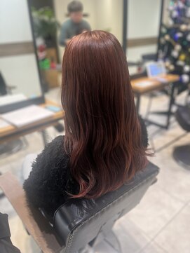 ケンジ 南林間(KENJE) 暖色艶髪×レイヤー×ピンクカラー【南林間】