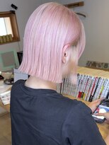 ブレイズヘアー(BLAZEhair)&nbsp;【人気ハイトーンボブ】ホワイトミルクティピンク×ブリーチ３回