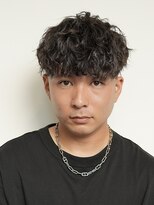 ログ(LOG)&nbsp;ツイストスパイラルパーマ メンズショート 黒髪 高松