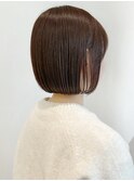 say.ボブミニボブくびれボブレイヤーボブダークブラウン