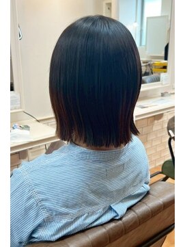 ナオシ トレス 富雄店(nao*c tres) 切りっぱなしミニボブ【奈良市】