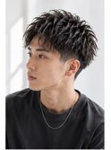 ツイストアップバングショートヘア
