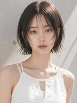 ヴェイン 渋谷(vain)&nbsp;ショートボブ シースルーバング 外ハネ くびれヘアー 清楚 美髪