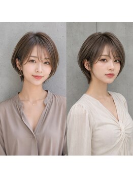 ロハスバイケンジ(LOHAS by KENJE)の写真/くびれ/丸み/立体感。骨格に合わせたショートで「誰かに見せたくなる髪」へ。再現性の高いカット技術が人気