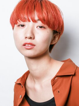 テトヘアー(teto hair) short［オレンジ・マッシュショート］