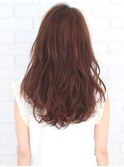 大人かわいい やわらかリラックスゆるウェーブ 抜け感ロング