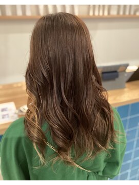 リエットヘアー 杢左店(Lie-et. hair) 外国人風20代30代◎ロングパーマイヤリングカラーココアベージュ