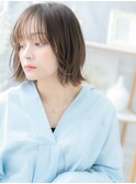 ■グレーベージュくせ毛風ボブウルフ312-2★越谷20代30代40代
