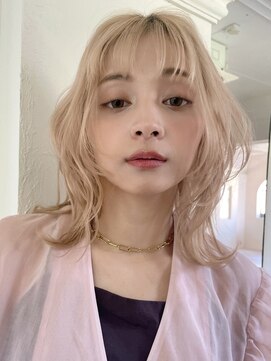 ザコーストバイネオリーブ 辻堂店(The coast by neolive) ブロンドヘアがかわいい外ハネミディアム