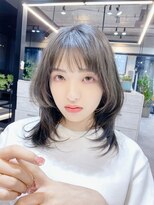 ファンナギンザ(FaNNa ginza)  20代30代40代韓国風くびレイヤーミディアムウルフ［髪質改善］
