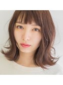 肩ラインの外ハネミディアムスタイル　20代30代40代【iifu.】