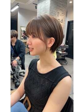 サンド 表参道(sand) ショートボブパーマ20代30代40代イヤリングカラー大人可愛い