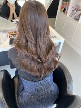 フォルテ 城北店 韓国風ツヤ髪ピンクベージュ