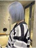 ペールブルー　ケアブリーチ　ボブ