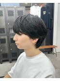 【GEEKS渋谷】マッシュウルフ/ワンカールパーマ/ブルーブラック