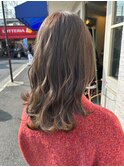 ふんわりカールヘルシースタイルルーズヘアショコラアッシュ