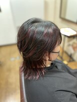 リストヘアー(Liyst hair) ウルフにメッシュ添えて