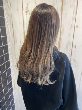 サボ 草薙店(SABO) バレイヤージュ×大人カール