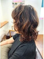 モアナ 逗子(MOANA)&nbsp;マッシュウルフパーマ☆ハイライト