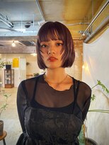 ガタカ(GATTACA)&nbsp;フェイスレイヤーボブとウォームブラウン【KEI】