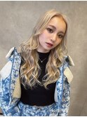 ハイトーン、ハイライト、ミルクティーベージュ、レイヤーカット