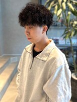 メンズサロン ブロック(Men's Salon bloc) ツイストスパイラルパーマ マッシュパーマ メンズショート 束感