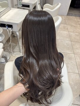 ザックラフィネ(ZACC raffine) 縮毛矯正/ストレート/レイヤーカット/マロンベージュ/赤み消し