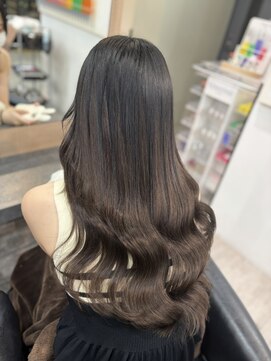 ラピス 横浜(Lapis) ダークブラウンカラーブリーチカラーシールエクステ