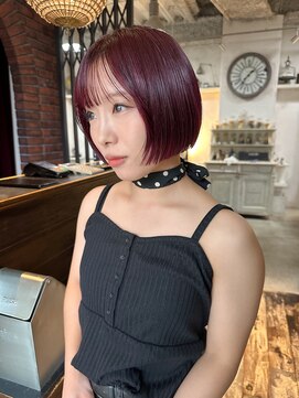 トレンチ(TRENCH) ミニボブ ショートボブ 透明感カラー トリートメント